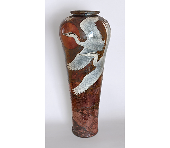 "Heron/Moon/River" Urn - Dave & Boni Deal